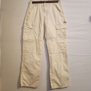 NV Felix Cargo Pants - Women's Size 28 - Ivory Baggy Y2K Trend